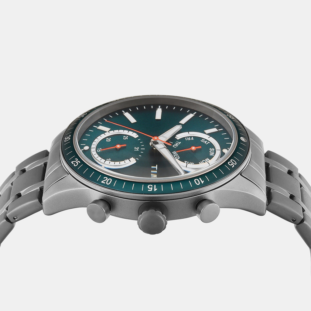 Trendline Men Quartz Teal Dial Multi-Function Watch TWEG37201