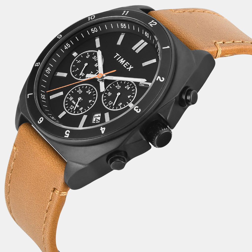 Trendline Men Quartz Black Dial Multi-Function Watch TWEG37400