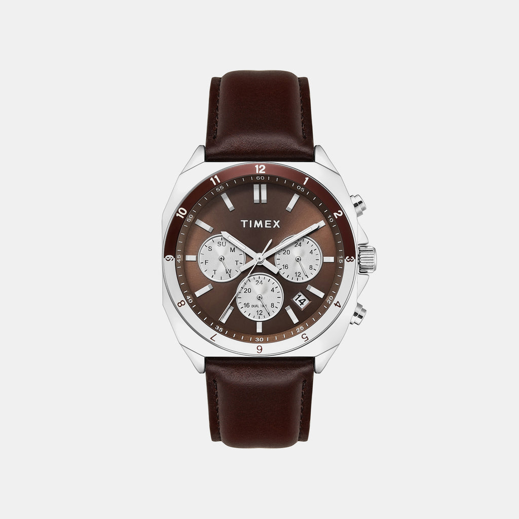 Trendline Men Quartz Brown Dial Multi-Function Watch TWEG37401