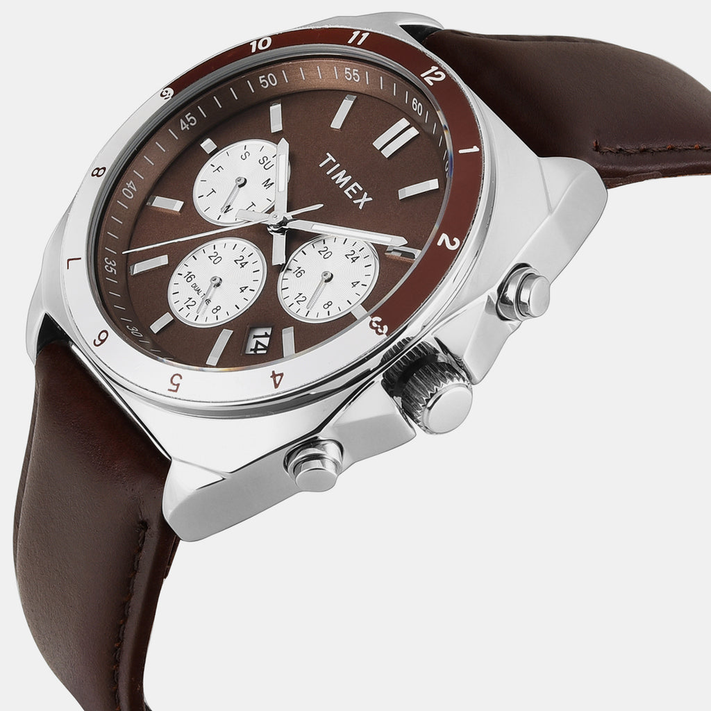 Trendline Men Quartz Brown Dial Multi-Function Watch TWEG37401
