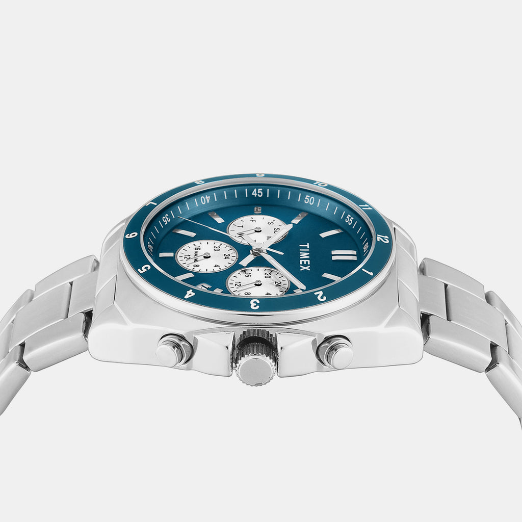 Trendline Men Quartz Teal Dial Multi-Function Watch TWEG37402