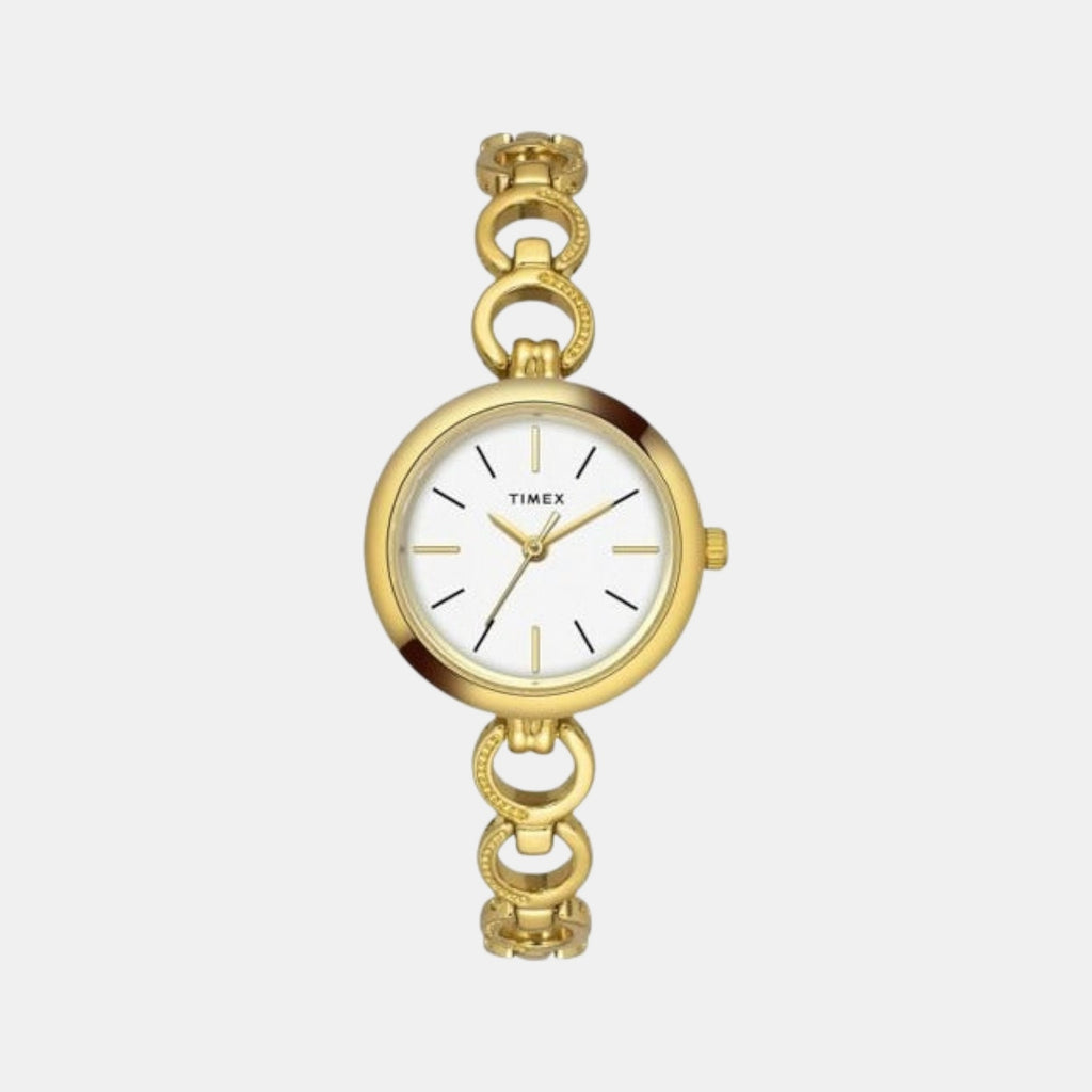 Classics Women Quartz White Dial Analog Stainless Steel Watch TWEL11433