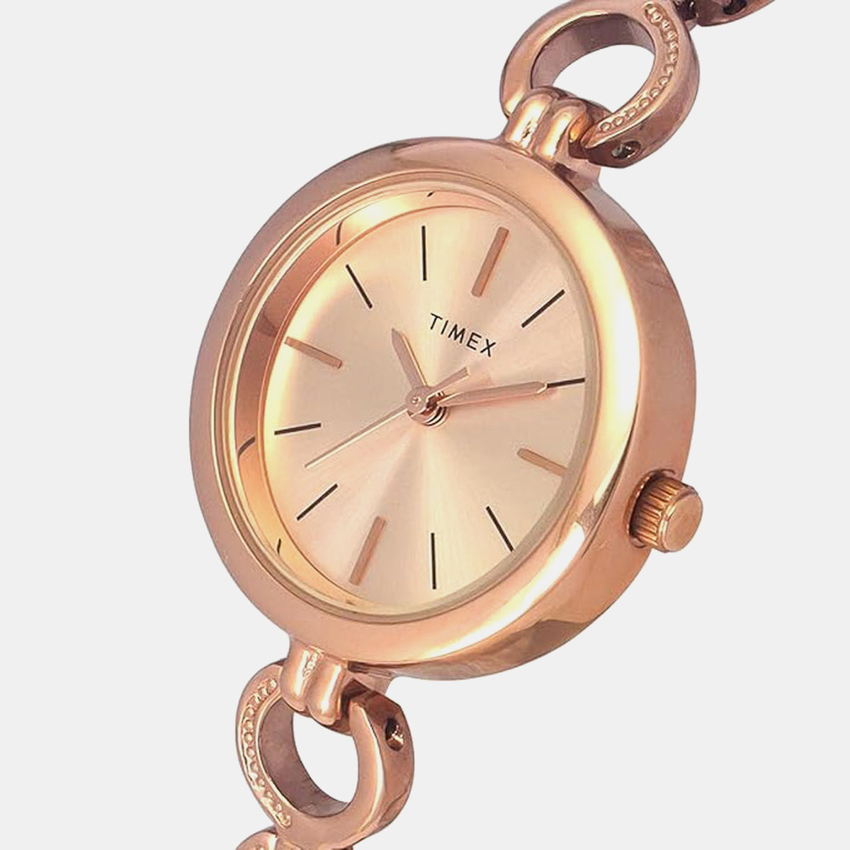 Trendline Women Quartz Rose Gold Dial Analog Brass Watch TWEL11434