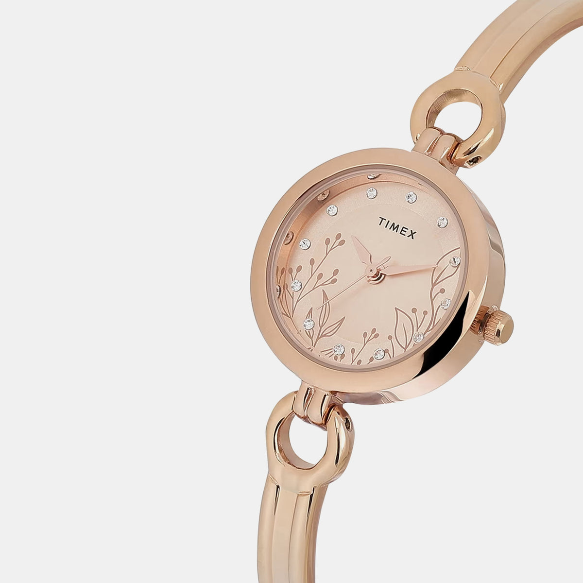 Trendline Women Quartz Rose Gold Dial Analog Brass Watch TWEL11436