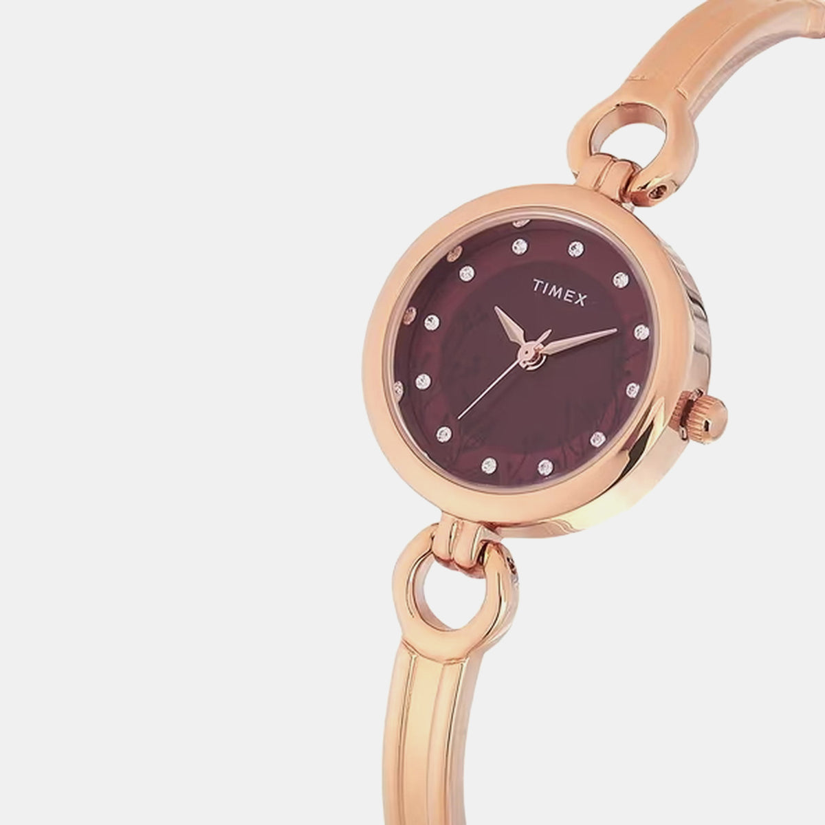 Trendline Women Quartz Maroon Dial Analog Brass Watch TWEL11437