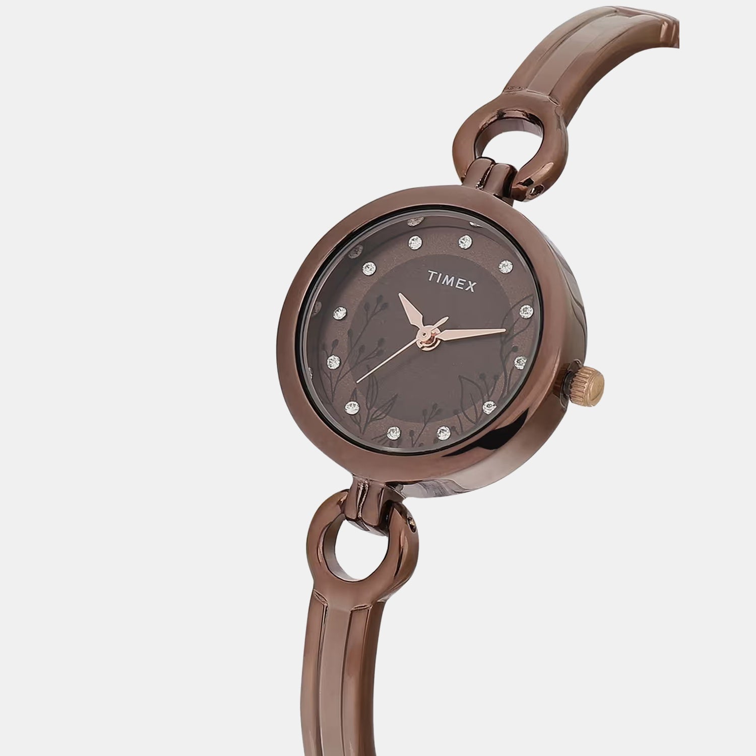 Classics Women Quartz Brown Dial Analog Brass Watch TWEL11438