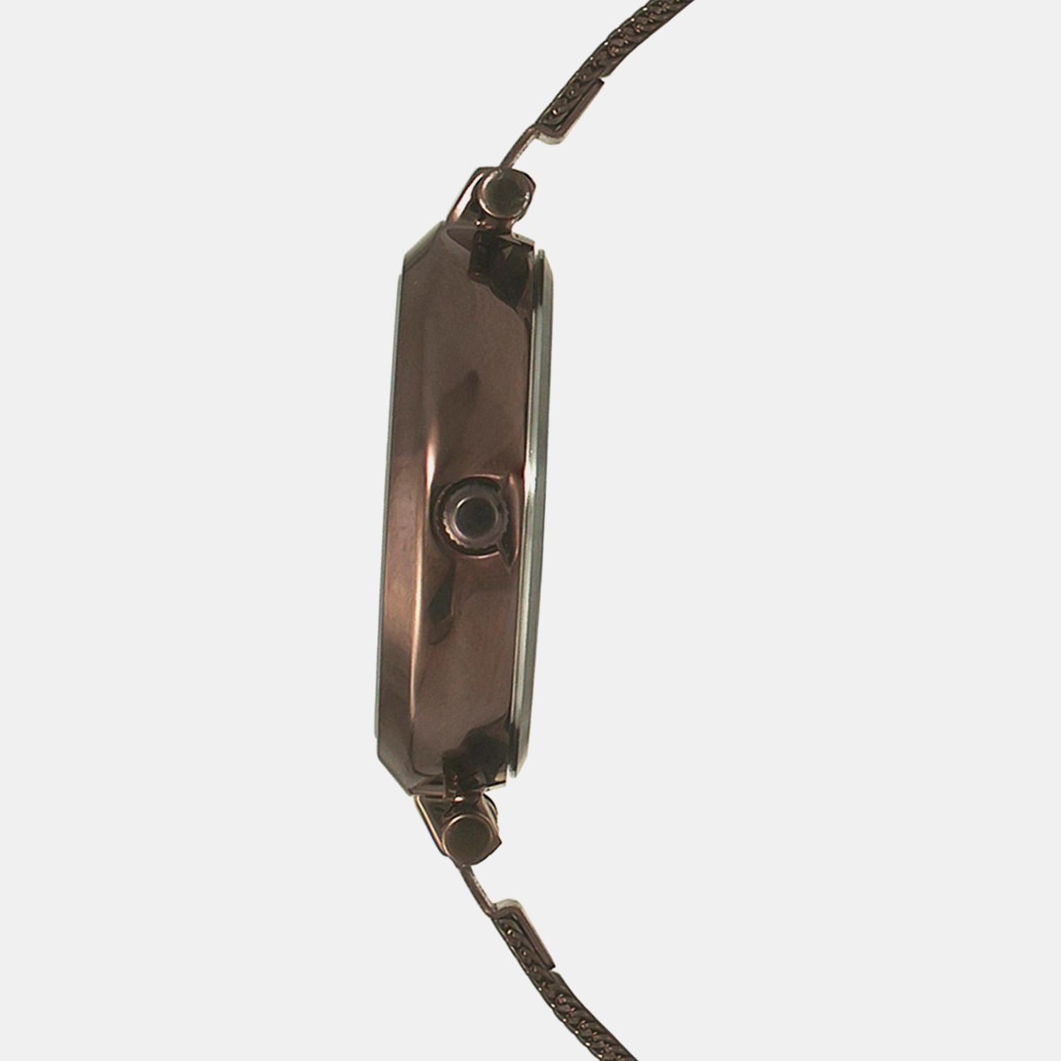 Fashion Women Quartz Brown Dial Analog Mesh Watch TWEL11825