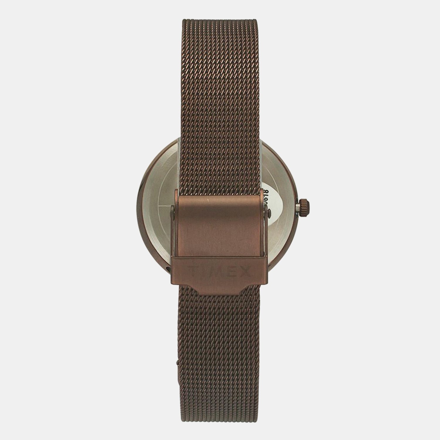 Fashion Women Quartz Brown Dial Analog Mesh Watch TWEL11825