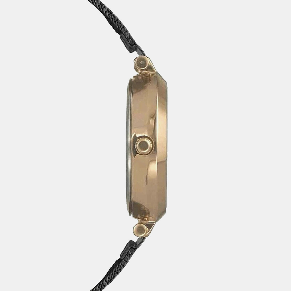 Trendline Women Quartz Black Dial Analog Mesh Watch TWEL11826