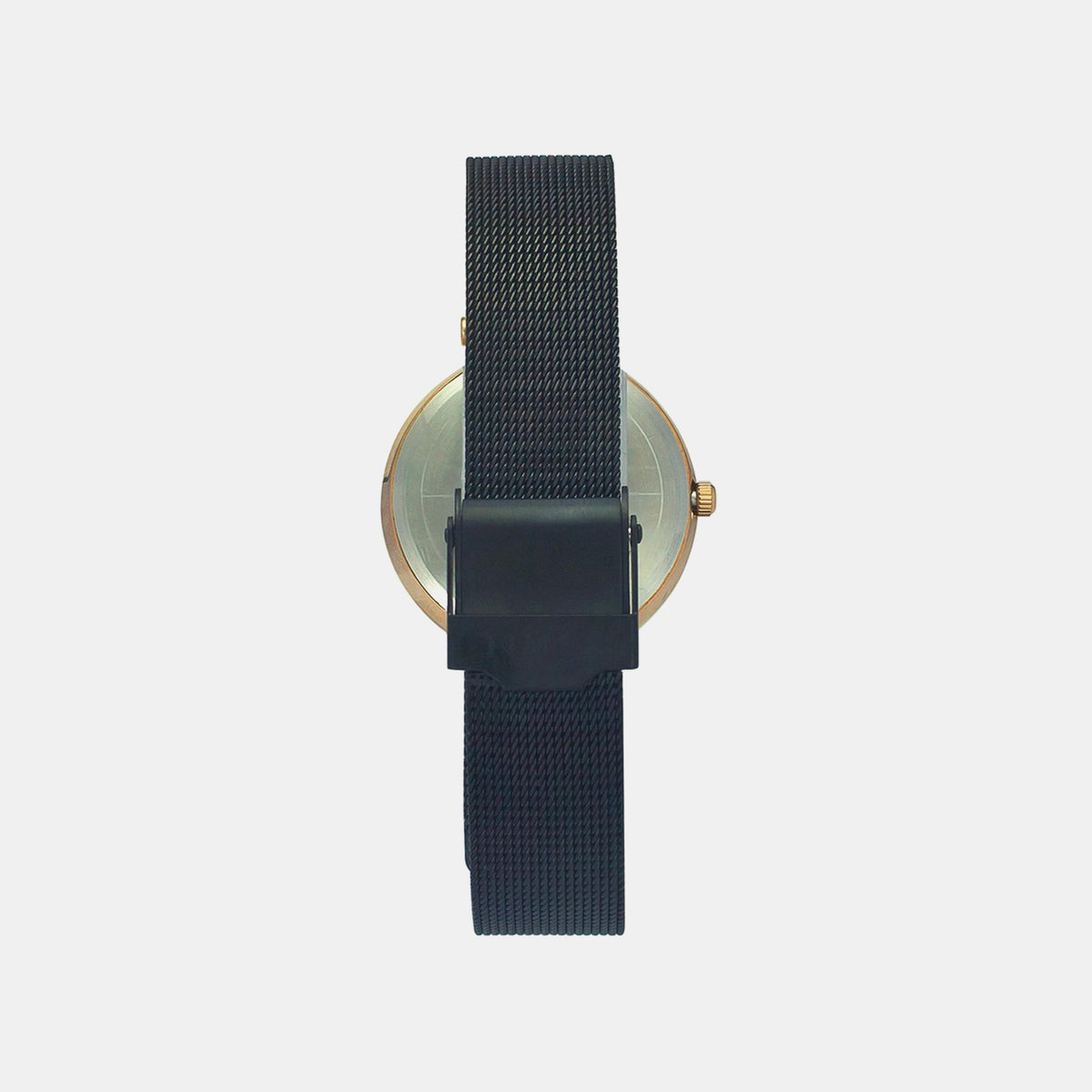 Trendline Women Quartz Black Dial Analog Mesh Watch TWEL11826