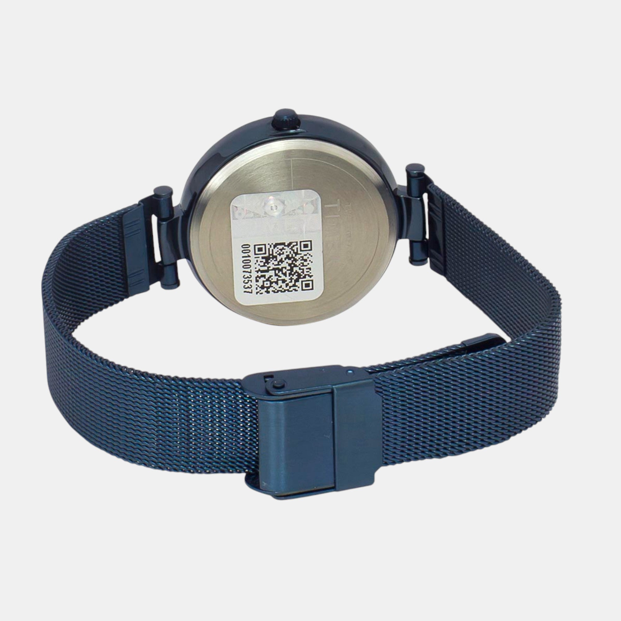 Fashion Women Quartz Blue Dial Analog Stainless Steel Watch TWEL11827