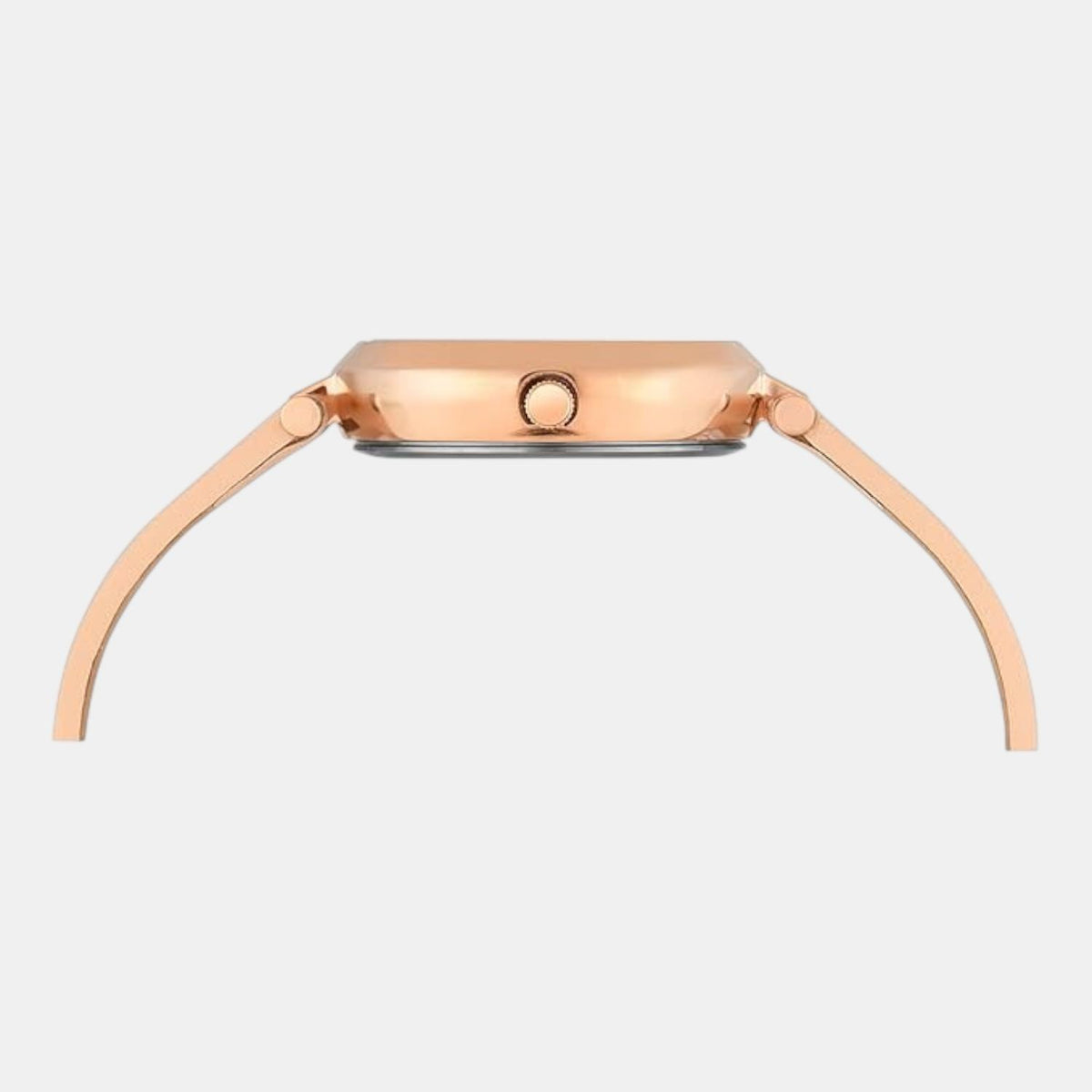 Fashion Women Quartz Rose Gold Dial Analog Leather Watch TWEL11828