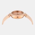 Fashion Women Quartz Rose Gold Dial Analog Leather Watch TWEL11828