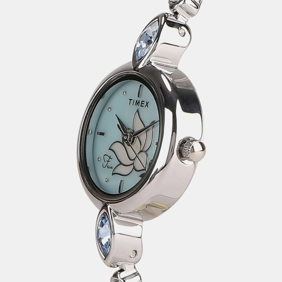 Fria Women Quartz Mother Of Pearl Dial Analog Brass Watch TWEL12400T