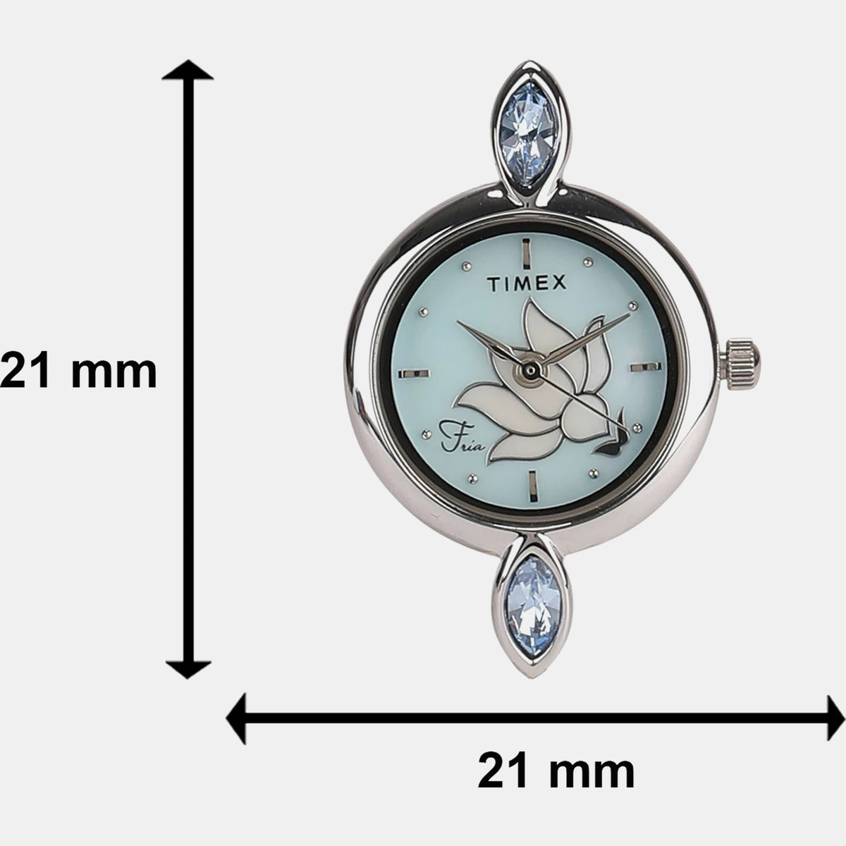 Fria Women Quartz Mother Of Pearl Dial Analog Brass Watch TWEL12400T