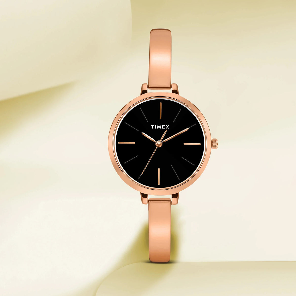 Trendline Women Quartz Black Dial Analog Brass Watch TWEL12805