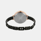 Women Quartz Black Dial Analog Brass Watch TWEL12818