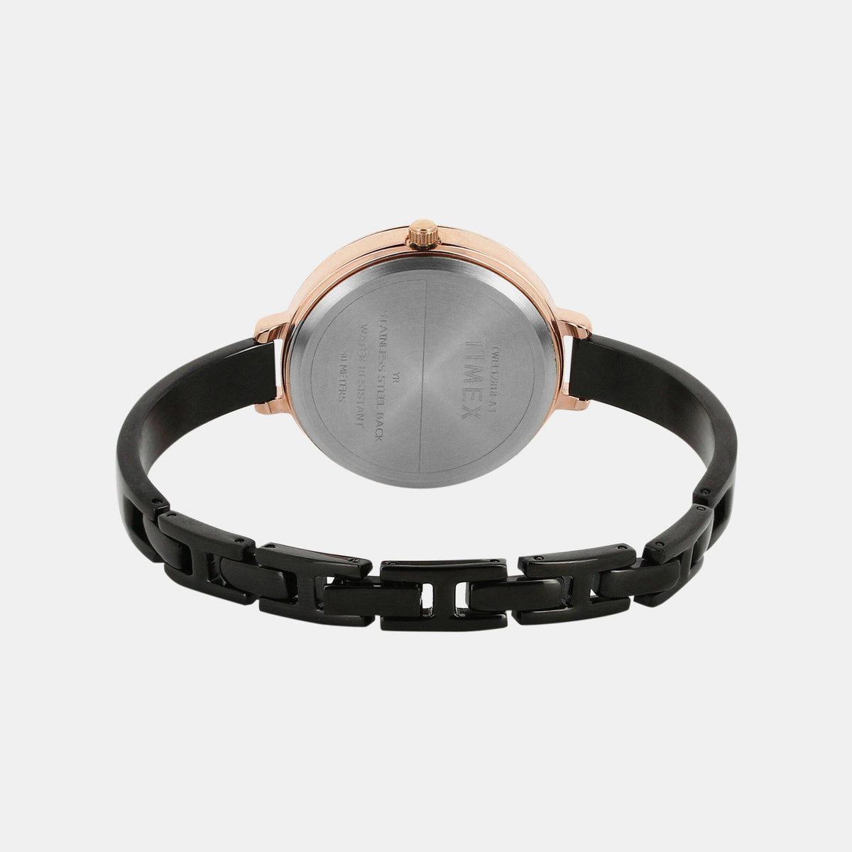 Women Quartz Black Dial Analog Brass Watch TWEL12818