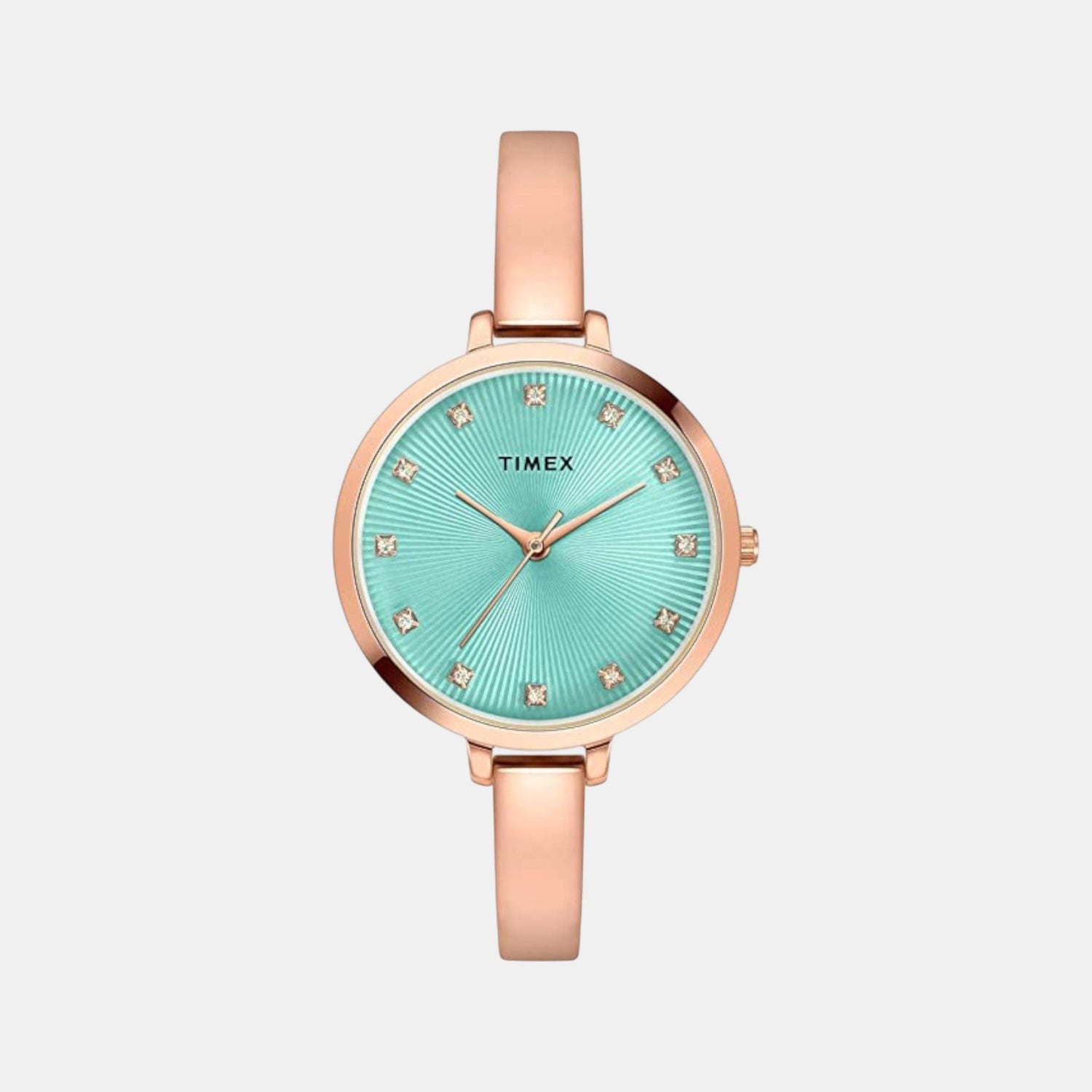Fashion Women Quartz Blue Dial Analog Brass Watch TWEL12822