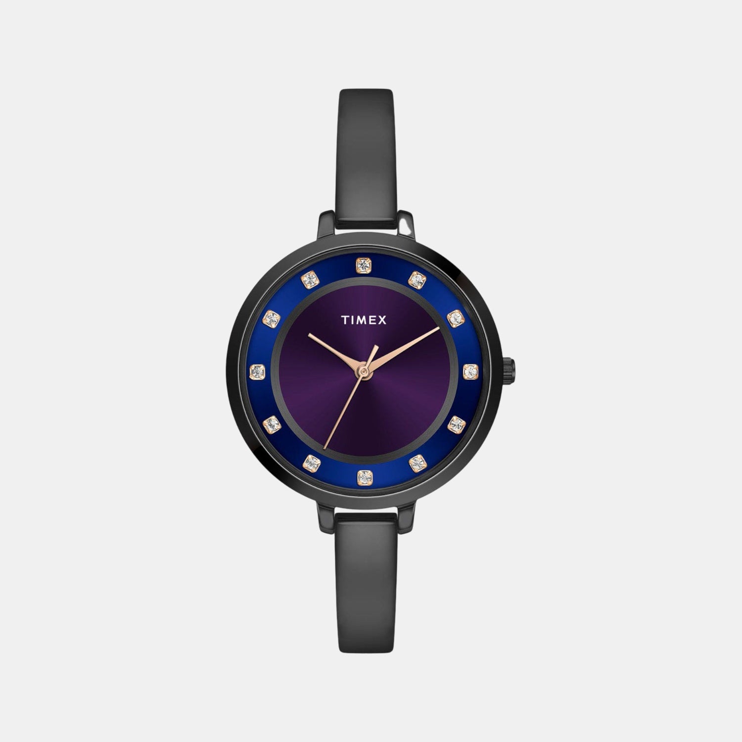 Women Quartz Purple And Blue Dial Analog Mesh Watch TWEL12828-EX