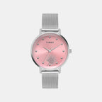 Trendline Women Quartz Pink Dial Analog Mesh Watch TWEL12921