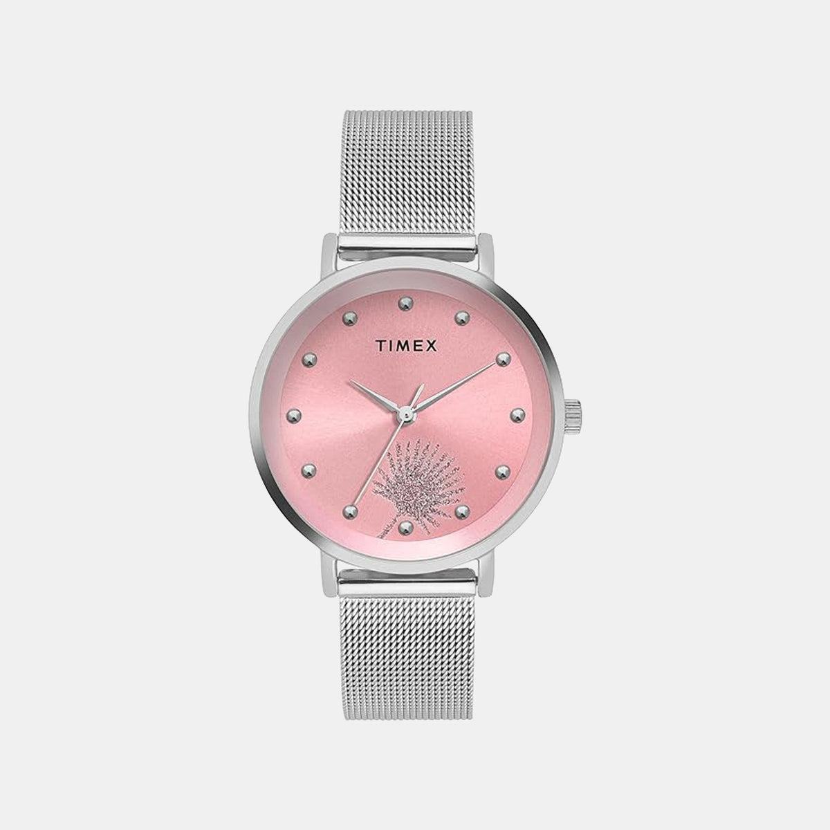 Trendline Women Quartz Pink Dial Analog Mesh Watch TWEL12921