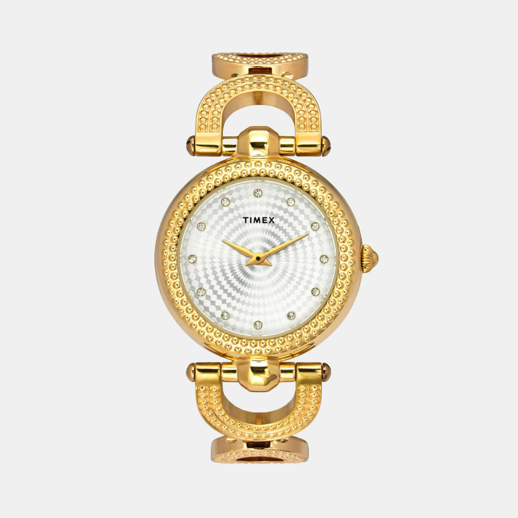 Fria Women Quartz Dial Analog Brass Watch TWEL14101