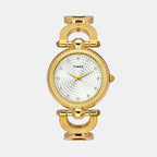 Fria Women Quartz Dial Analog Brass Watch TWEL14101