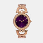 Fria Women Quartz Dial Analog Brass Watch TWEL14104