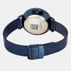 Fashion Women Quartz Blue Dial Multi-Function Stainless Steel Watch TWEL14508