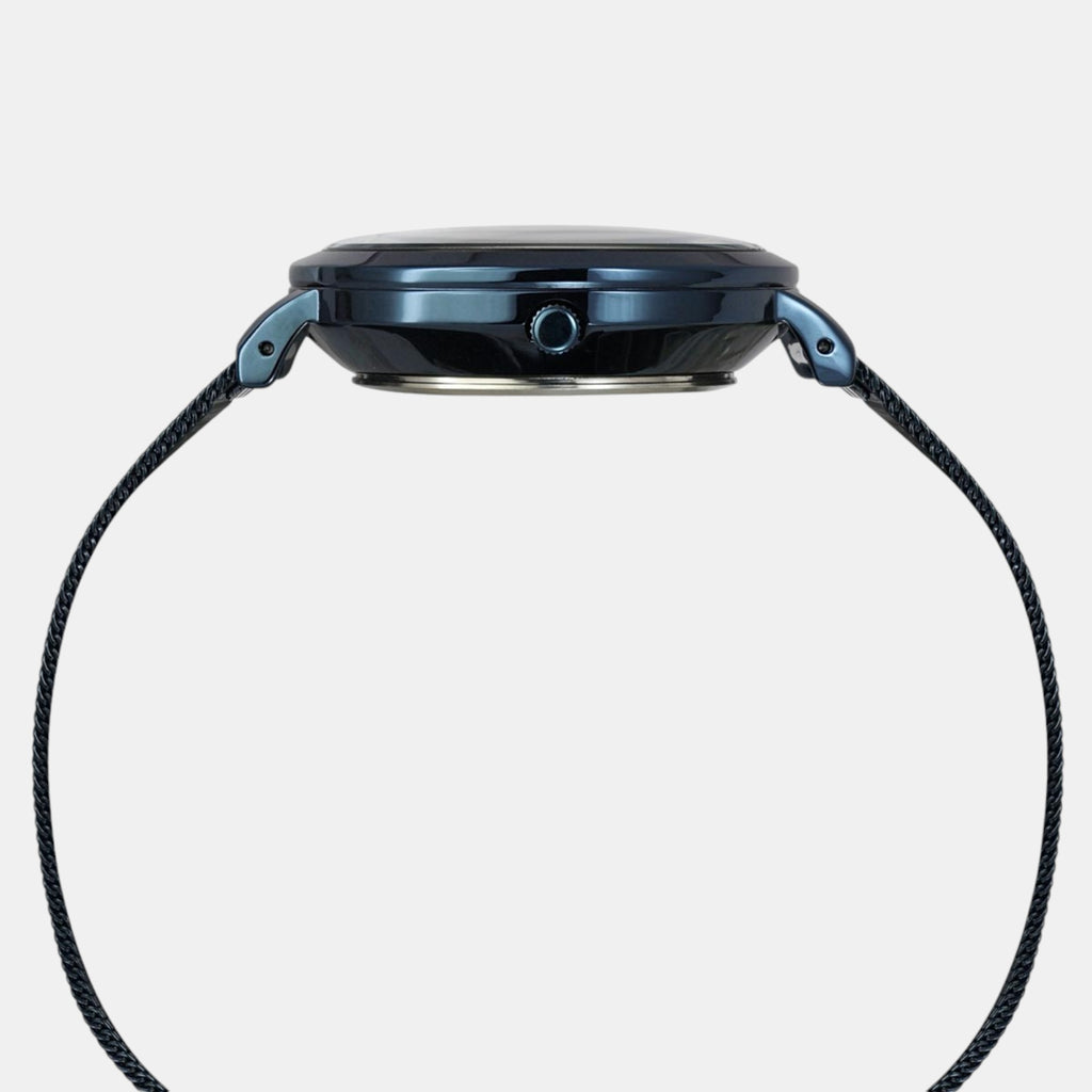 Fashion Women Quartz Blue Dial Multi-Function Stainless Steel Watch TWEL14508