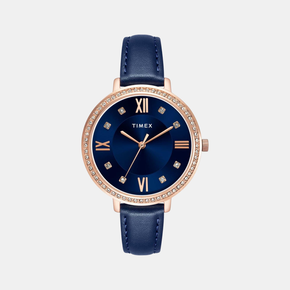 Trendline Women Quartz Blue Dial Analog Leather Watch TWEL14712