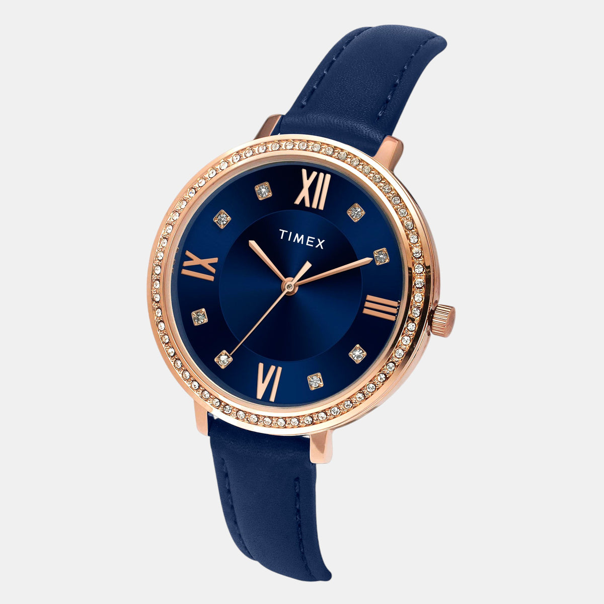 Trendline Women Quartz Blue Dial Analog Leather Watch TWEL14712