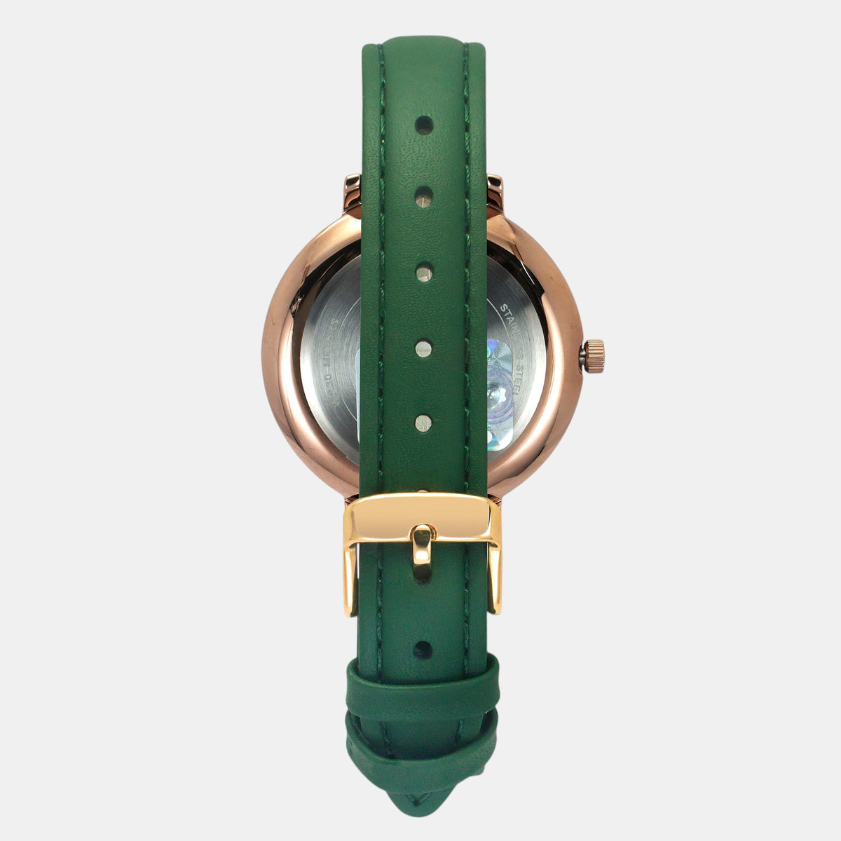 Trendline Women Quartz Green Dial Analog Leather Watch TWEL14713
