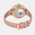 Fashion Women Quartz Silver Dial Analog Leather Watch TWEL14714