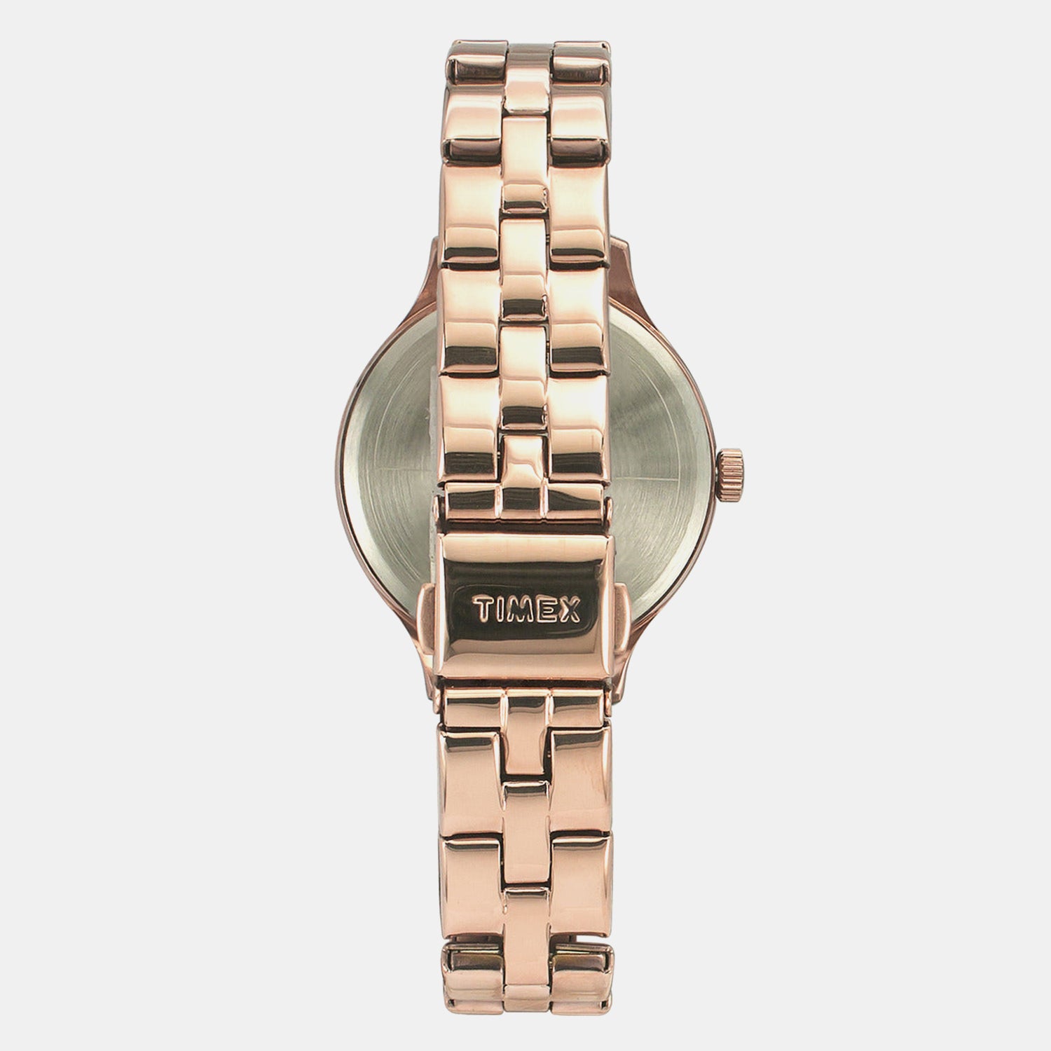 Fashion Women Quartz Rose Gold Dial Chronograph Brass Watch TWEL14814