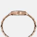 Fashion Women Quartz Rose Gold Dial Chronograph Brass Watch TWEL14814