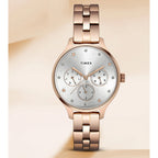 Fashion Women Quartz Dial Chronograph Stainless Steel Watch TWEL14815
