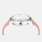 Fashion Women Quartz Silver Dial Multi-Function Leather Watch TWEL14822