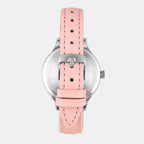 Fashion Women Quartz Silver Dial Multi-Function Leather Watch TWEL14822