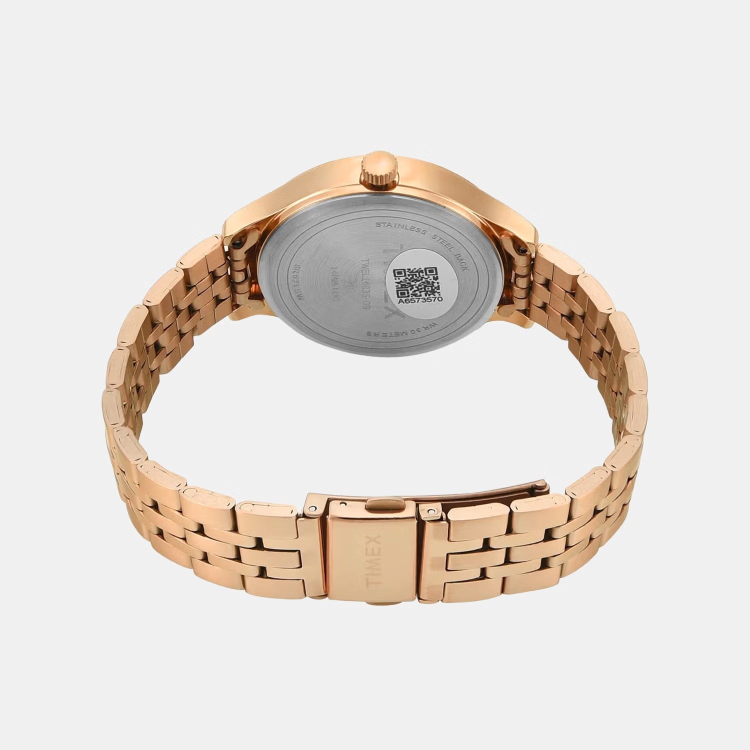 Trendline Women Quartz Rose Gold Dial Multi-Function Stainless Steel Watch TWEL14835