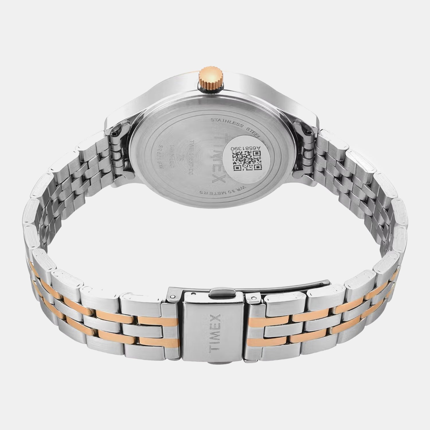 Trendline Women Quartz Black Dial Multi-Function Stainless Steel Watch TWEL14837