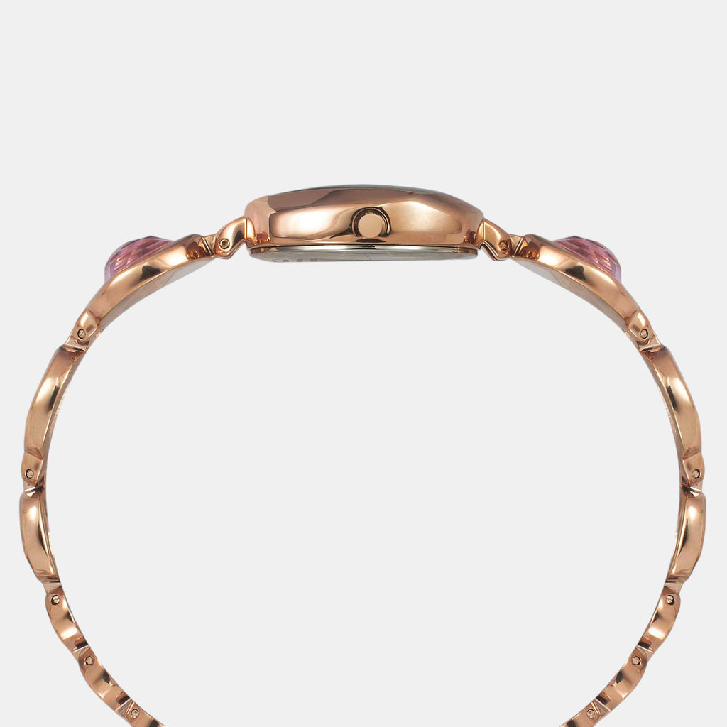 Fria Women Quartz Mother Of Pearl Dial Analog Brass Watch TWEL15006