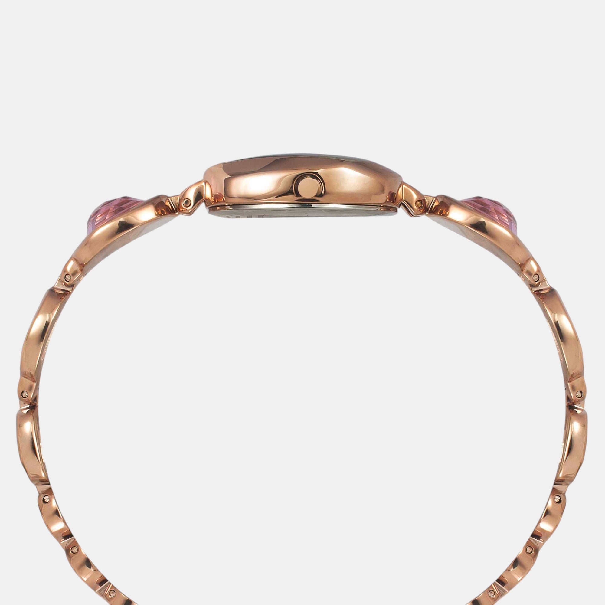 Fria Women Quartz Mother Of Pearl Dial Analog Brass Watch TWEL15006