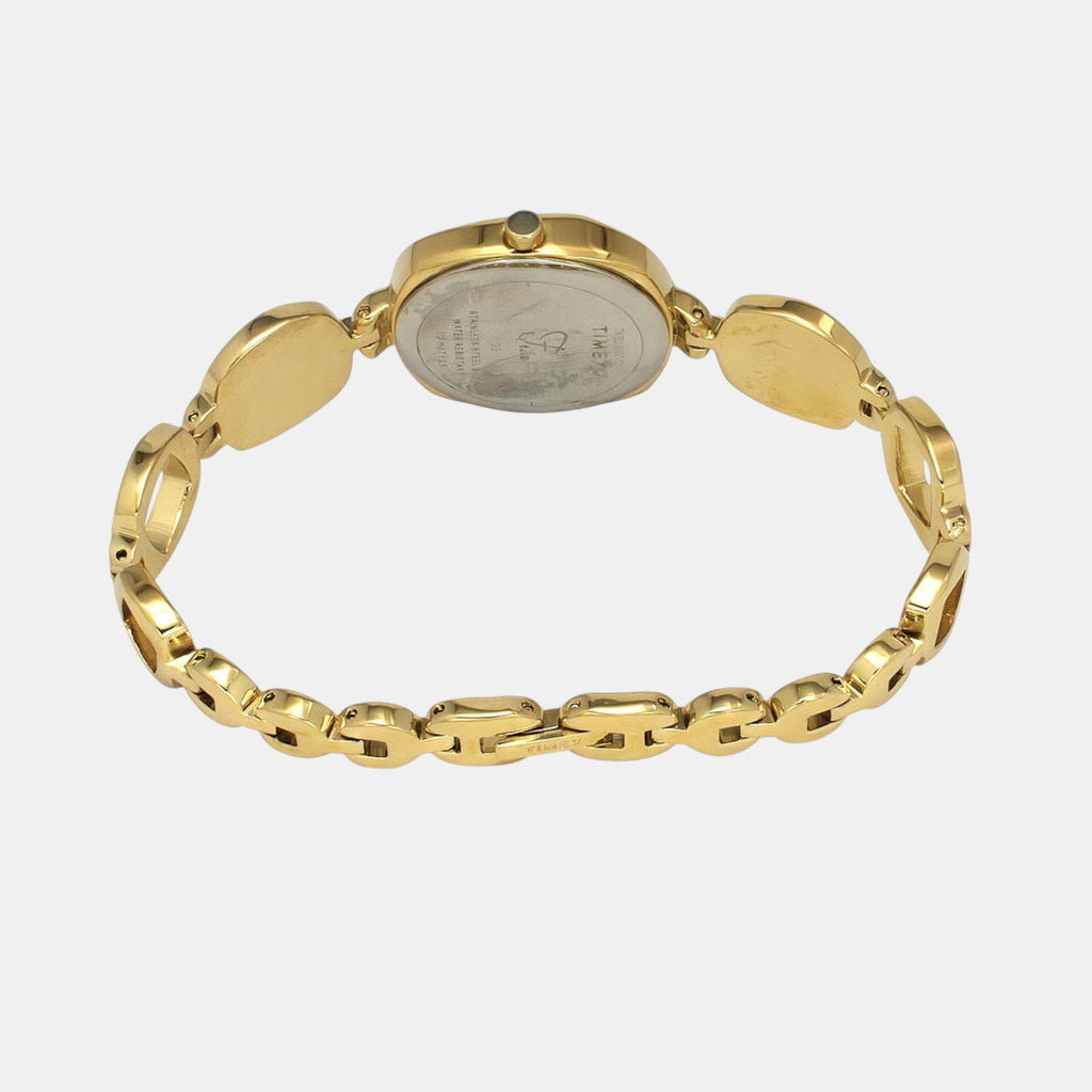 Fria Women Quartz Mother Of Pearl Dial Analog Brass Watch TWEL15007