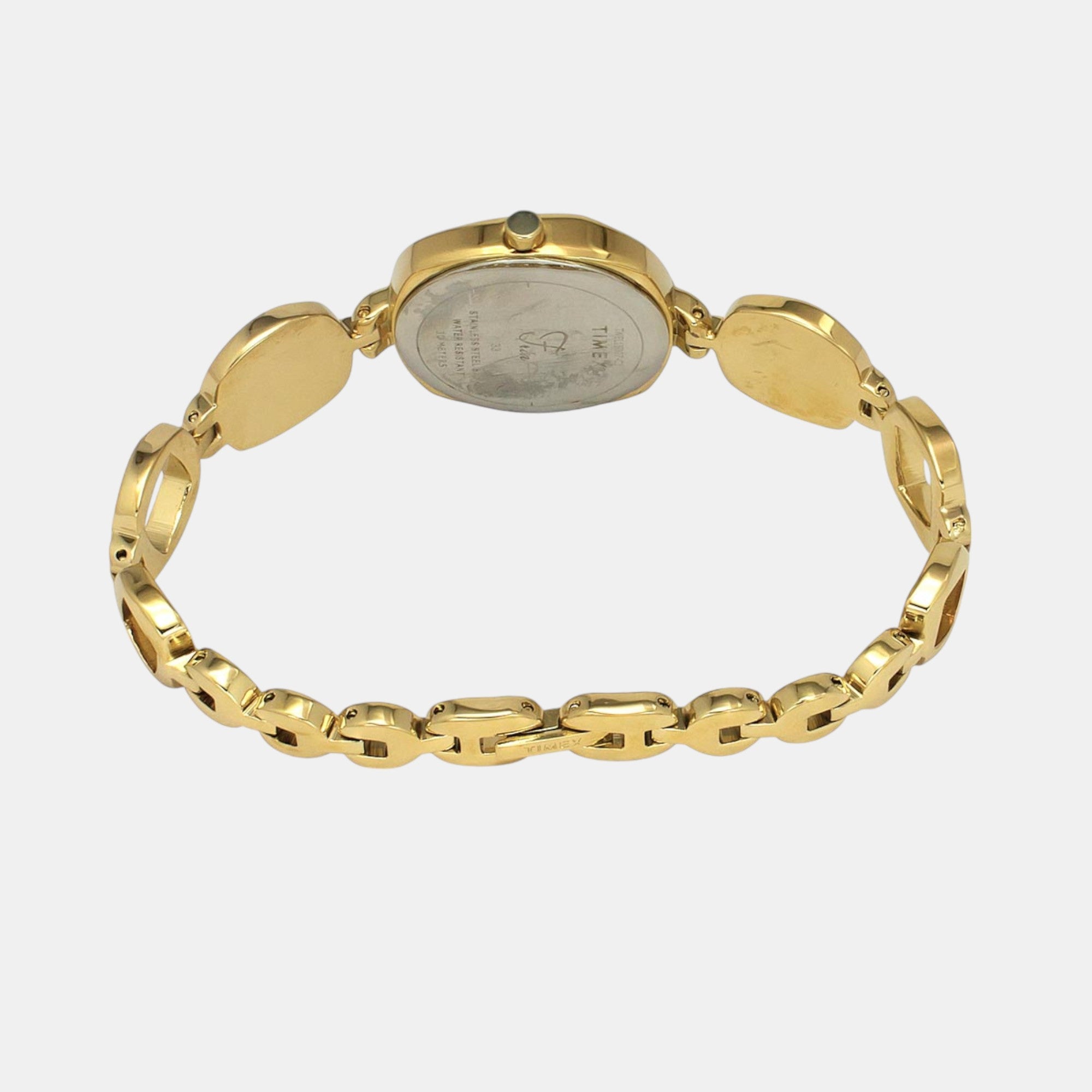 Fria Women Quartz Mother Of Pearl Dial Analog Brass Watch TWEL15007