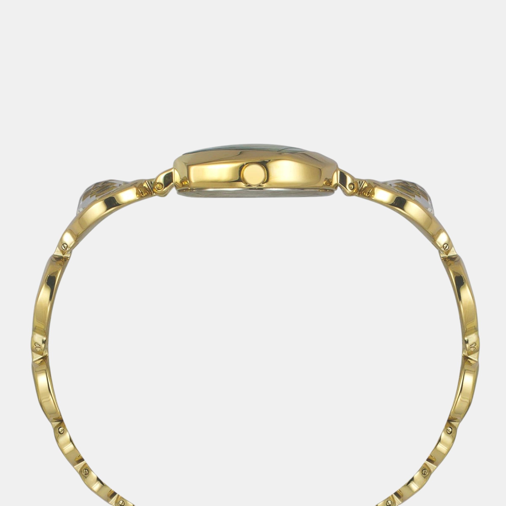 Fria Women Quartz Mother Of Pearl Dial Analog Brass Watch TWEL15007