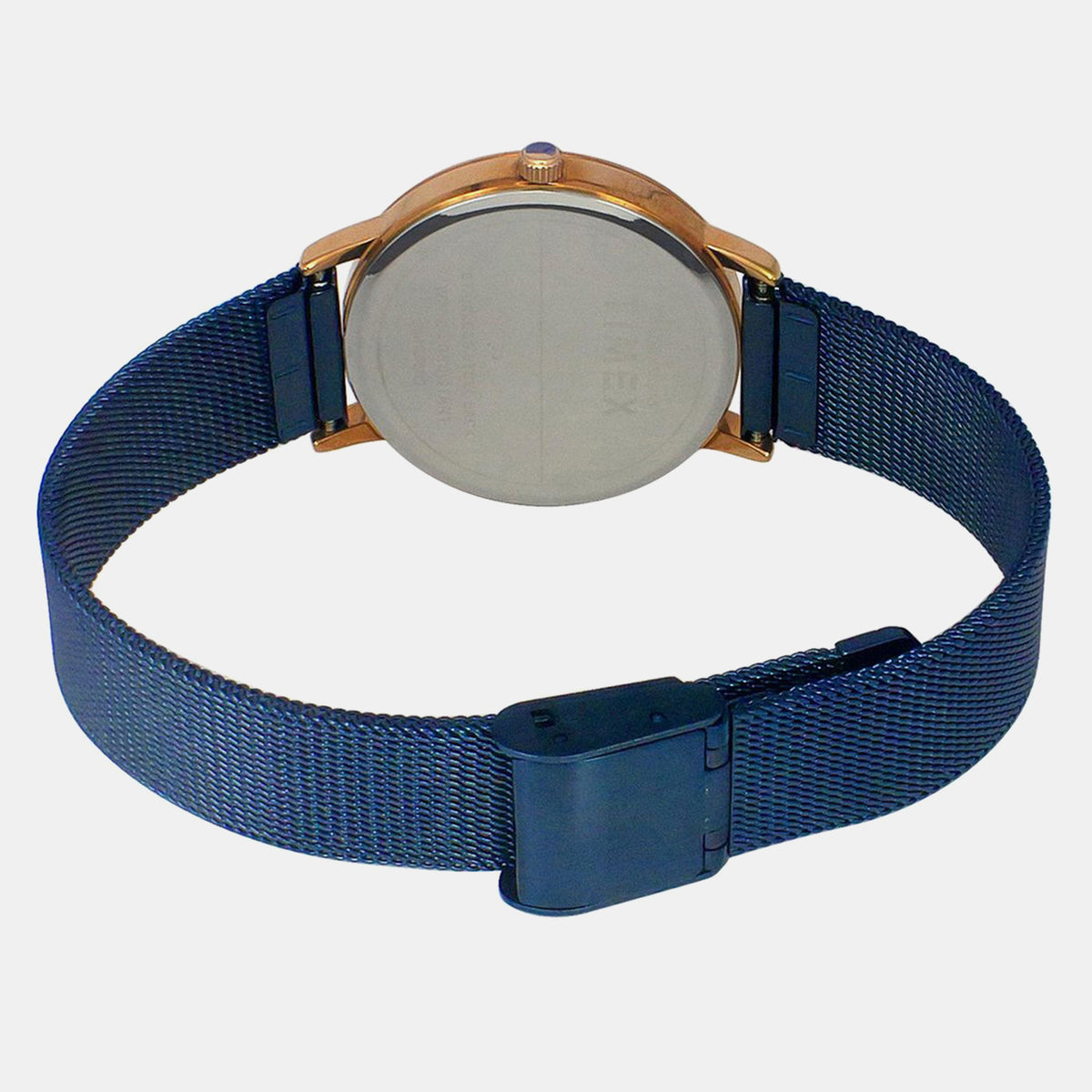 Fashion Women Quartz Blue Dial Analog Stainless Steel Watch TWEL15604