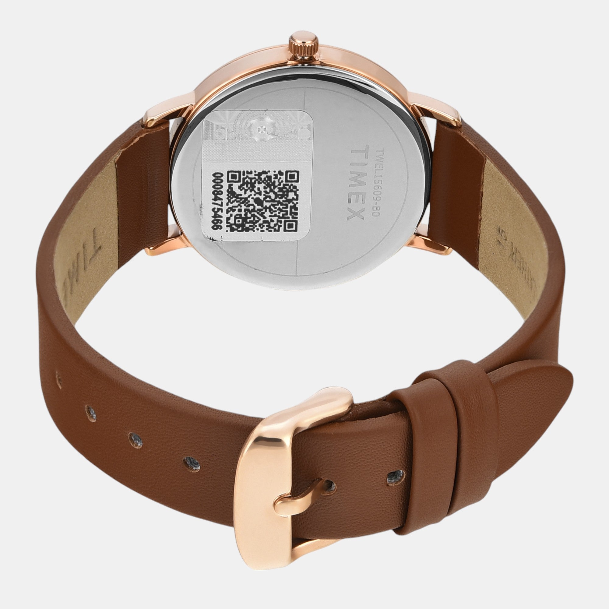 Fashion Women Quartz White Dial Analog Leather Watch TWEL15609