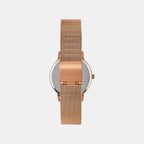 Women Quartz Blue Dial Analog Mesh Watch TWEL15610